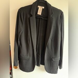 Philosophy Black Open-Front Women's Blazer